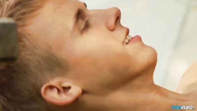 Two Blonde Twinks Share a Blowjob - Danton Gary and Chris Hollander