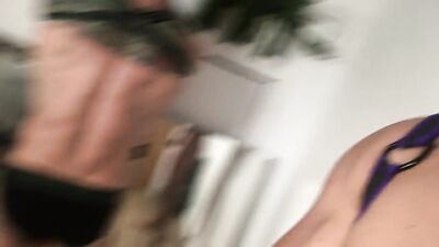 Gay Porn: Macho Dominant Alpha Male Submits to Leather Harness and Blowjob by Rocky Vallarta