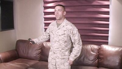 Military Man Gets Handjob with a Fleshlight, Classified Adult Entertainment