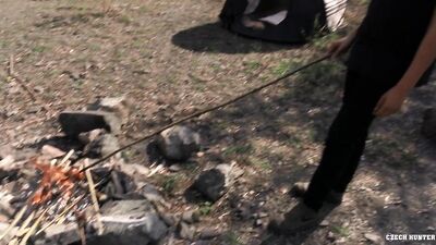 Gay Camping Eruption - POV Pompeur Blond Minet Plan Cul Gigolo Outdoor CzechHunter