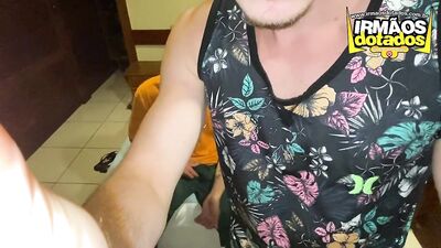 Young Latin Lover Twins - Succulent Bites and Hot Sextape Action with Ric Vilarimm & Gabriel Becker!