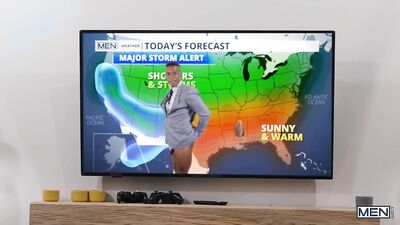 Meteorologist Muff Dive: Chris Damned & Adrian Hart Bareback Fuckfest