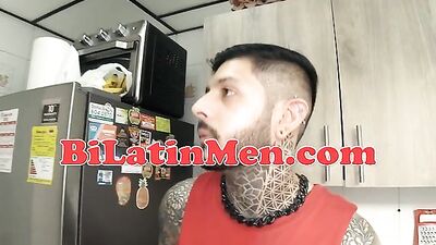 Gothics Anal Pleasure with Latin Men, Venuzuelan Tattooed Hunk and Face Splash
