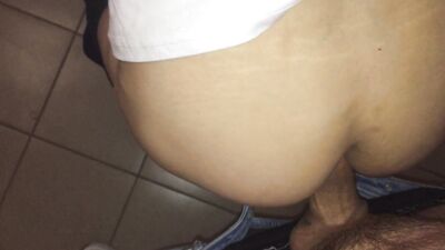 In a public entrance I fuck a sissy femboy whore