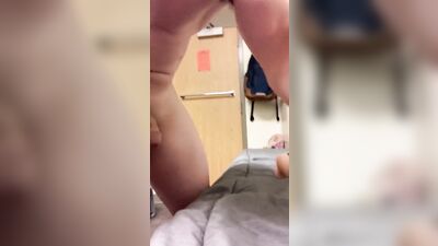 College Athlete Uses Anal Fleshlight Back View