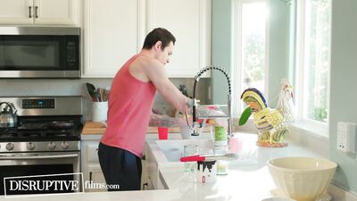 College Jock's Cooking Lesson Turns Into Passionate First Gay Fuck - DisruptiveFilms