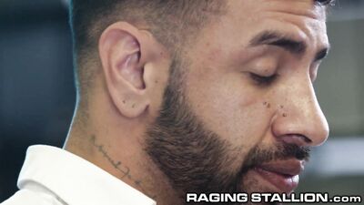 Ebony BBC Boss Fucks His Employee Hard In The Office - RagingStallion