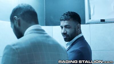 RagingStallion - Office Hunks Fuck Raw In Work Bathroom