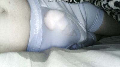 Horny wet dream in Calvin Kleins. Lots of piss, cum, and pre cum.
