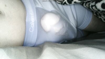 Horny wet dream in Calvin Kleins. Lots of piss, cum, and pre cum.