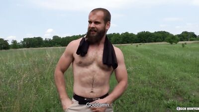 BigStr - Poor Farmer Grabs The Opportunity To Get Some Money If He Provides His Ass For Fucking