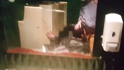 gay deepthroat in the public bathroom