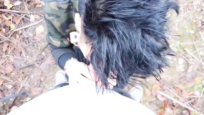 Friends help each other with emptying their balls - First gives ass , second gives mouth