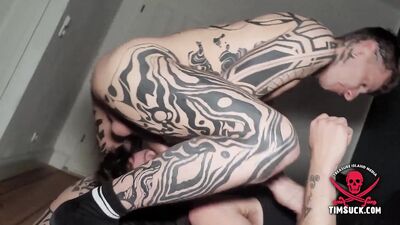 On His Knees Worshipping Cock