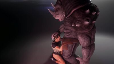 Monster Cocks Fucking a Tight ass 3D