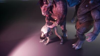 Monster Cocks Fucking a Tight ass 3D