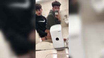 Twinks in the Mall Bathroom