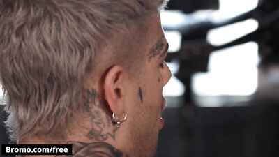 Bromo - Tattooed Punk Mickey Taylor Waits Impatiently In His Sex Dungeon For Silver Fox Tyler Berg