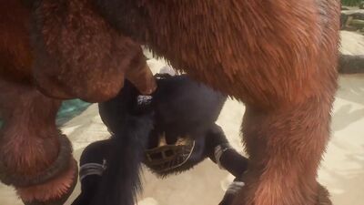 Minotaur Cums HUGE Load Inside Wolf Male (Gay Mating) | Wild Life Furry