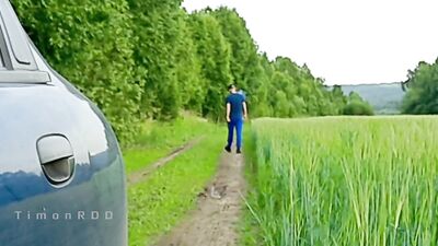 The guy was sexually aroused by a passer-by who helped him fix his broken car