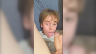 White Slutty Boi Self Facial Cumpilation