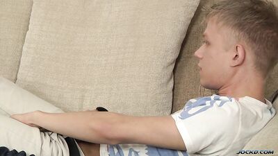 Chris Jensens Foot Fetish with Ashton Bradley Ends in Orgasmic Ejaculation