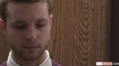 Confession of a Catholic Boy - Teddy Torres and Benjamin Blue in the Confessional Booth