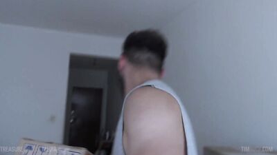 Bearded Neighbor Throats Liams Cock - A Gay Porn Movie