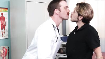 Mustache Doctor Flip Fuck with Ryan Kneeds - Medical Examination Gone Wild!