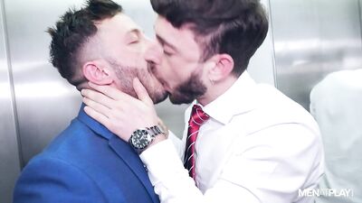 Gay Porn Neighbors Hot Elevator Encounter - John Brachalli and Manuel Reyes