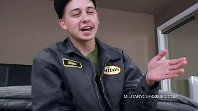 Handjob for the Military Rebel