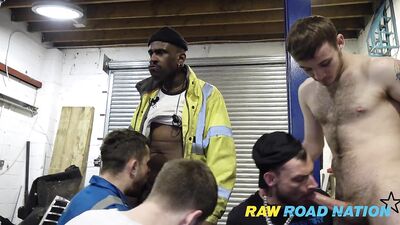 Oil Change Orgy: Mechanics Garage Fantasy Fulfilled!