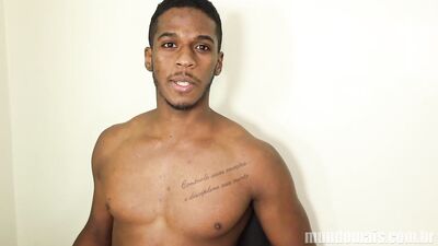 Brazilian Stud Packs a Huge Bulge in His Slim-Fit Slacks - Soft Biting and Sucking Ensue