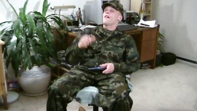 Military Man Whipping: A Gay Porn Video With a Handsome Blonde Soldier