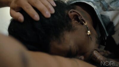 Neighborly Affection: Black Haircut Neighbor and Naked Model Jordan Jameson