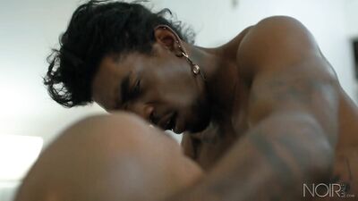 Neighborly Affection: Black Haircut Neighbor and Naked Model Jordan Jameson