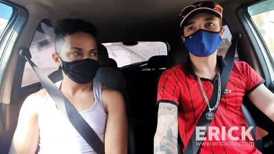 Uber Driver Blows Passenger in Brazilian Cumshot