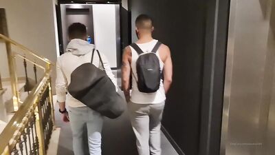 Seduced by the Hotel Handyman - Three Way Gay Porn Video