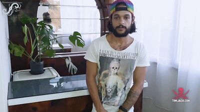 Long-Haired Hipster Brazilian Amateur Masturbation with Adonnis