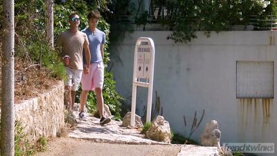 Young Love: A Gay Porn Video about a Romantic Escape with Two Young Studs in France