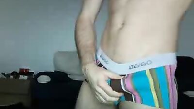 Young French Model Sucks His Own Cock in Front of the Camera