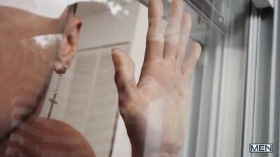 Busted! A Gay Porn Video: Nates Infidelity Leads to a Hot Three-Way Sex Scene with Skyy Knox and Clark Delgaty.