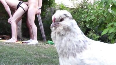 RawFrenchNeighborhood: Garden Blowjob with Two Alpha Males