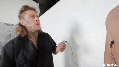 Electrifying Bareback Creampie with Bo Sinn and Rocky Vallarta