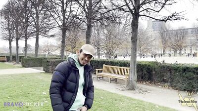 Young Blonde Muscles in the Louvre Museum