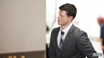 Blowing Champagne Load on Couples New Years Eve Threesome