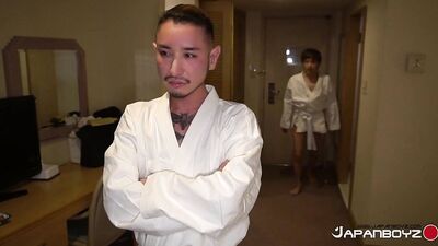 Japanese Sensation: Young Japanese - Yusaku and Tomokis Ceremonial Undressing Leads to Raging Action