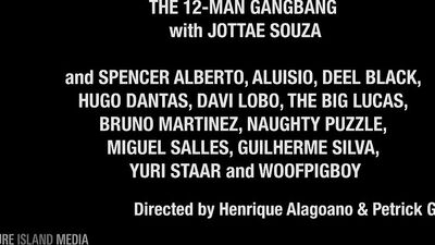 GangBang Party with 12 Men for Jottae Souza - The Ultimate Orgy Experience