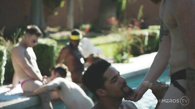 Poolside Fucking with Trans Guys - A Gay Porn Video