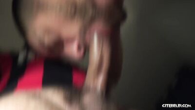 Gay Porn Fantasy: Muscular Arab Footy Player Sucks Hard on the Field